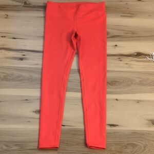 EUC ALO Yoga Leggings Bright Red/Orange Size Medium